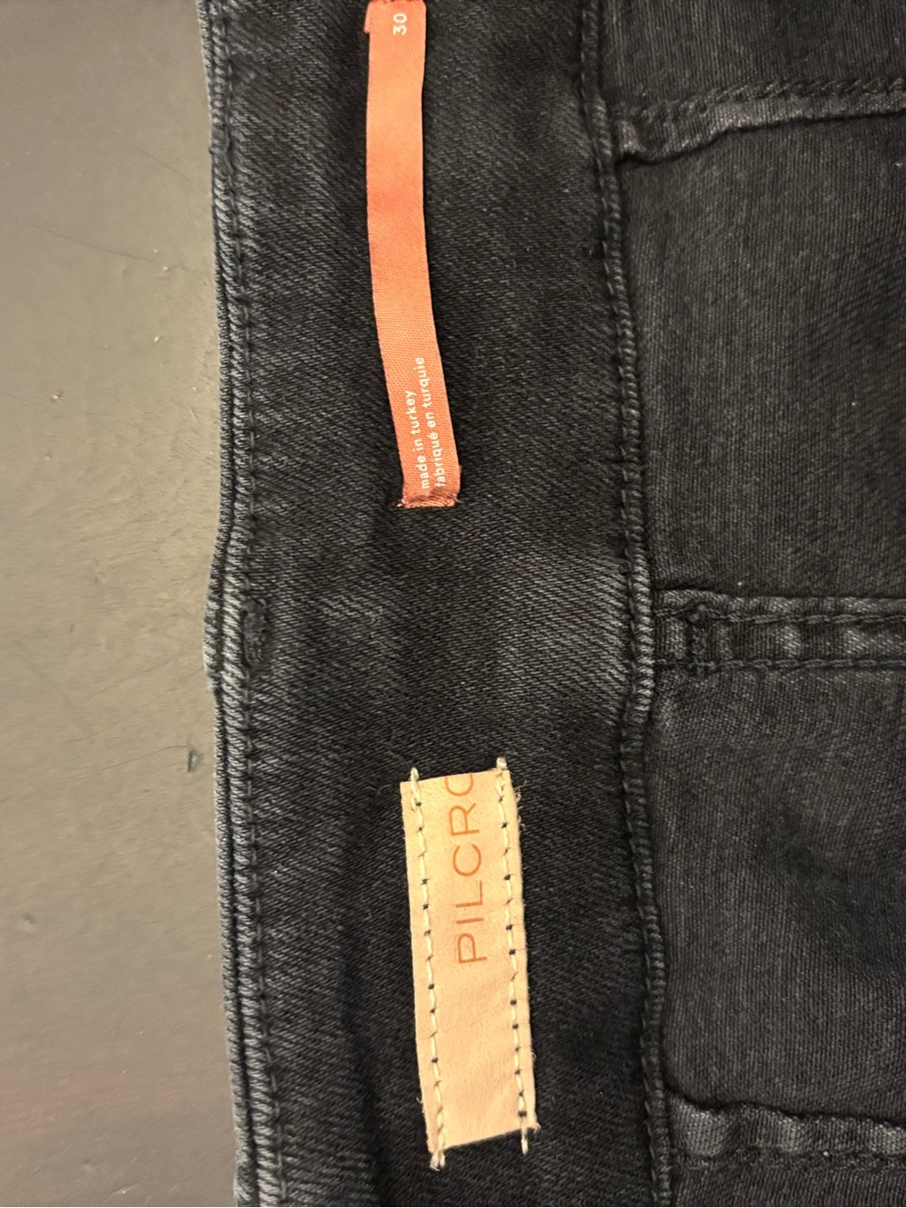 Pilcro the Skipper Anthropologie High-Rise Wide Leg Jeans in light black - Picture 5 of 7